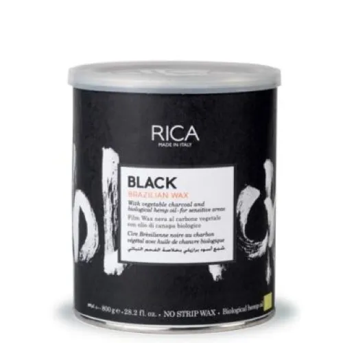 RICA Melnais Brazīlijas cietais vasks, 800ml